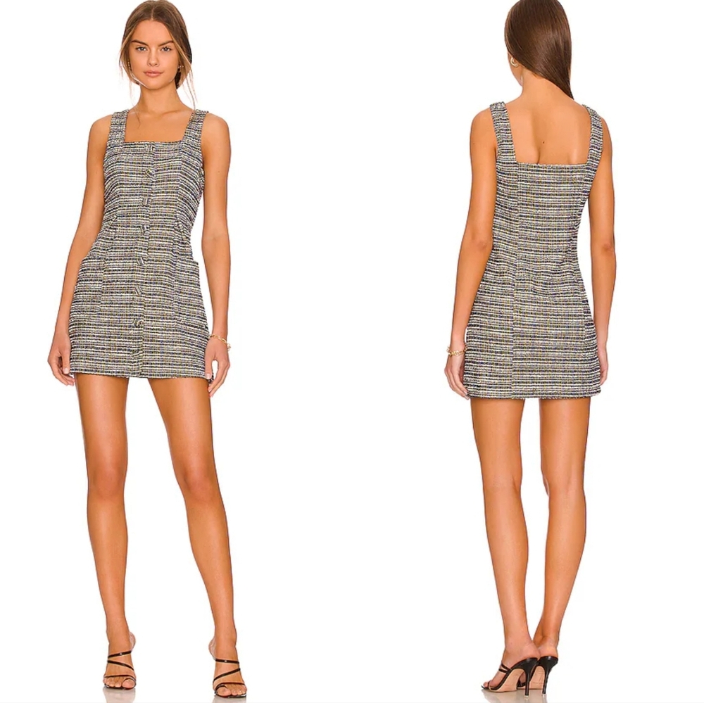 Free People Maxx Tweed Mini Dress